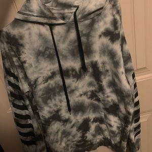 Green tie-dye hoodie